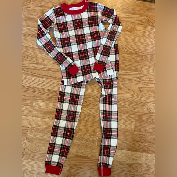 Hanna Andersson organic cotton plaid Christmas pajama set size‎ 12 - Picture 1 of 3